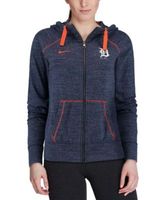 Women's Nike Navy Detroit Tigers Gym Vintage Team Full-Zip Hoodie 