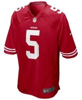 Nike 49ers 5 Trey Lance Red limited Vapor Jersey