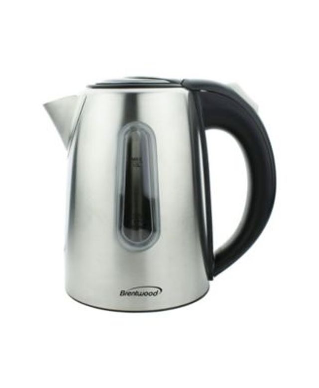 Brentwood 4 Cup 900 Watt Cordless Electric Tea Kettle in Black With  Removable Mesh Filter