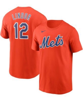 Fanatics Branded Francisco Lindor Black New York Mets Big & Tall Logo T-Shirt