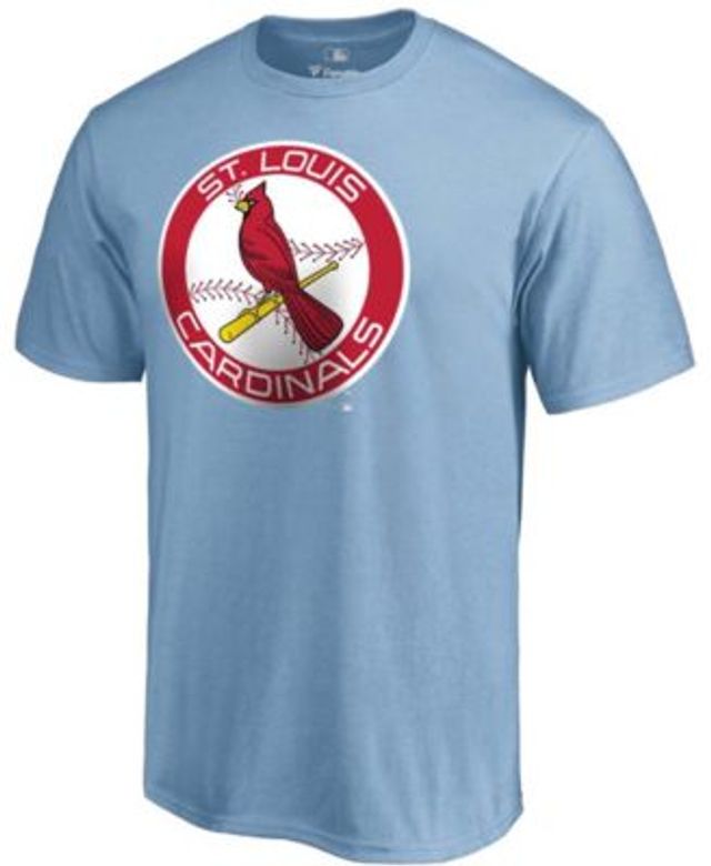 Fanatics Men's Light Blue St. Louis Cardinals Cooperstown Collection Forbes  Team T-shirt