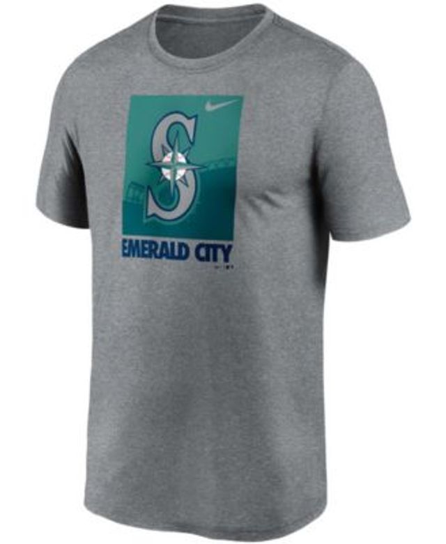 Men's Seattle Mariners Nike Teal New Legend Logo T-Shirt