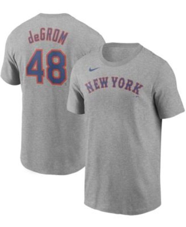 Nike Youth MLB New York Mets 48 deGROM Tee Shirt T-Shirt Orange Sz