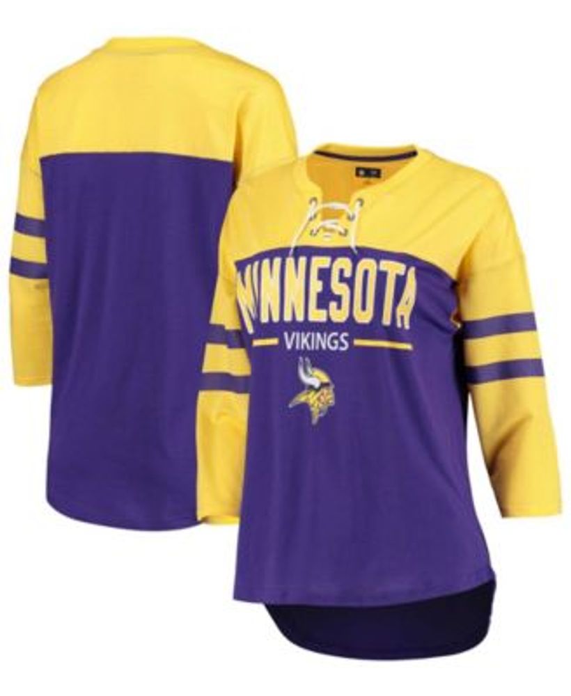 Minnesota Vikings Nike Women's Prime Split Long Sleeve T-Shirt