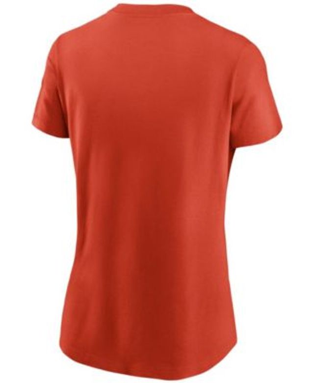 Women's New Era Orange Cleveland Browns Slub T-Shirt with Front