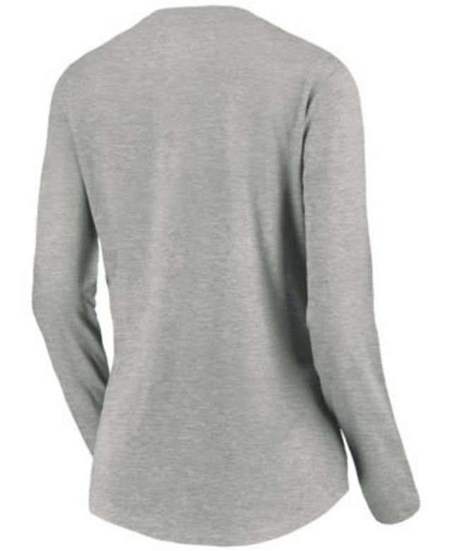 Men's Fanatics Branded Heathered Gray Seattle Kraken Secondary Logo Long  Sleeve T-Shirt