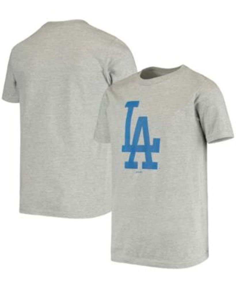 Youth Gray Los Angeles Dodgers Logo T-Shirt