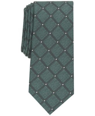 Men's Slim Dot Grid Tie