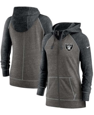 Dallas Cowboys Nike Women's Gym Vintage Raglan Full-Zip Hoodie - Heathered  Charcoal/Navy