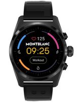 Men's Summit Lite Black Rubber Strap Smart Watch 43mm
