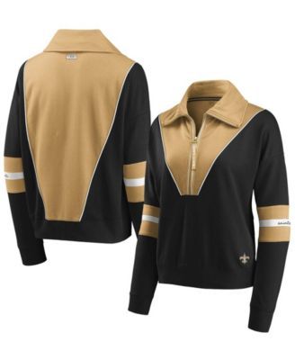 Nike Men's New Orleans Saints Half-Zip Dri-FIT Jacket - Macy's