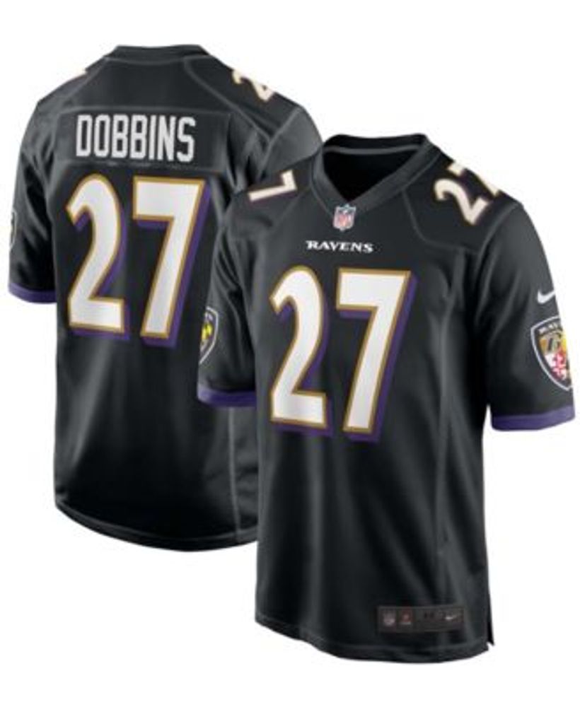 NFL Baltimore Ravens (J.K. Dobbins) Men's Game Football Jersey.