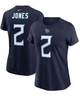 Nike Women's Julio Jones Navy Tennessee Titans Player Name Number T-shirt