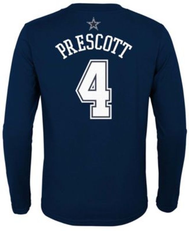 Outerstuff Youth Dak Prescott Navy Dallas Cowboys Mainliner Player Name & Number T-Shirt