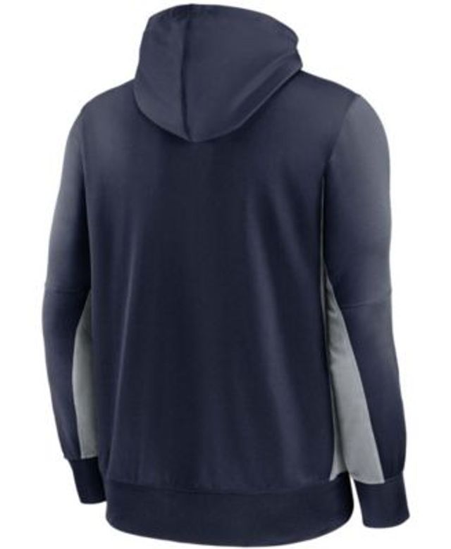 Nike Men's College Navy, Gray Seattle Seahawks Mascot Performance Full-Zip Hoodie