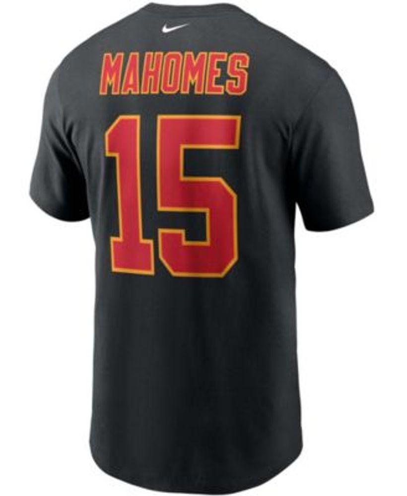 Nike Men's Patrick Mahomes Black Kansas City Chiefs Name Number T-shirt