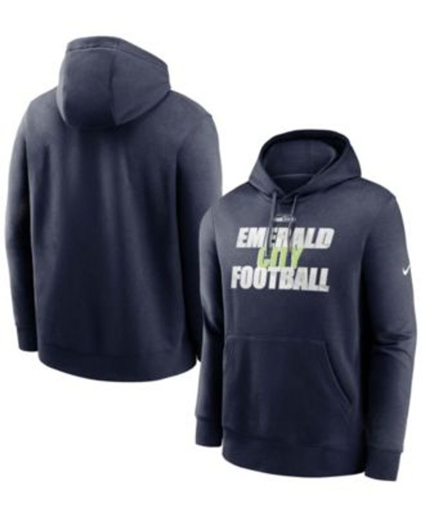 Seattle Seahawks Color Block Men's Nike NFL Pullover Hoodie.