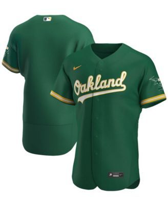Men's Oakland Athletics Nike Green Alternate Authentic Team Jersey