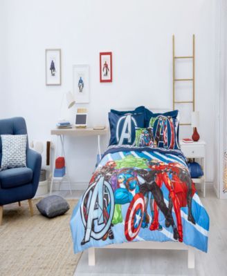 Avengers Mightiest Heroes 6-Pc. Twin Comforter Set, Created For Macy's