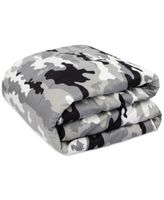 Camo Gray 6-Pc. Twin Comforter Set, Created For Macy's