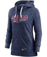 Nike Seahawks Gym Vintage Raglan Full-Zip Hoodie - Women's