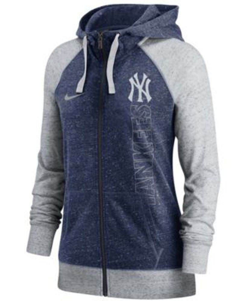 New Era Women's New Era Navy York Yankees Colorblock Full-Zip Hoodie
