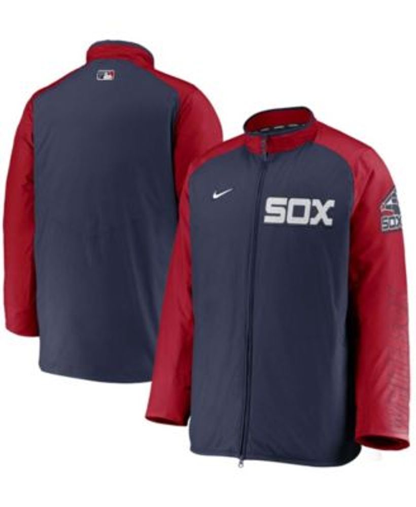 Men's Nike Red/Navy Boston Red Sox Authentic Collection Dugout Full-Zip Jacket