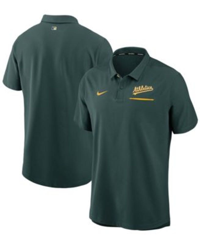 Men's Nike Green Oakland Athletics Authentic Collection Performance Polo