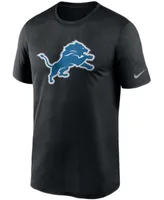 Nike Men's Black Detroit Lions Logo Essential Legend Performance T-shirt