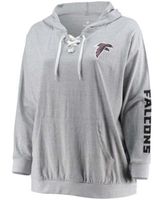 Lids Denver Broncos Fanatics Branded Women's Plus Lace-Up Pullover