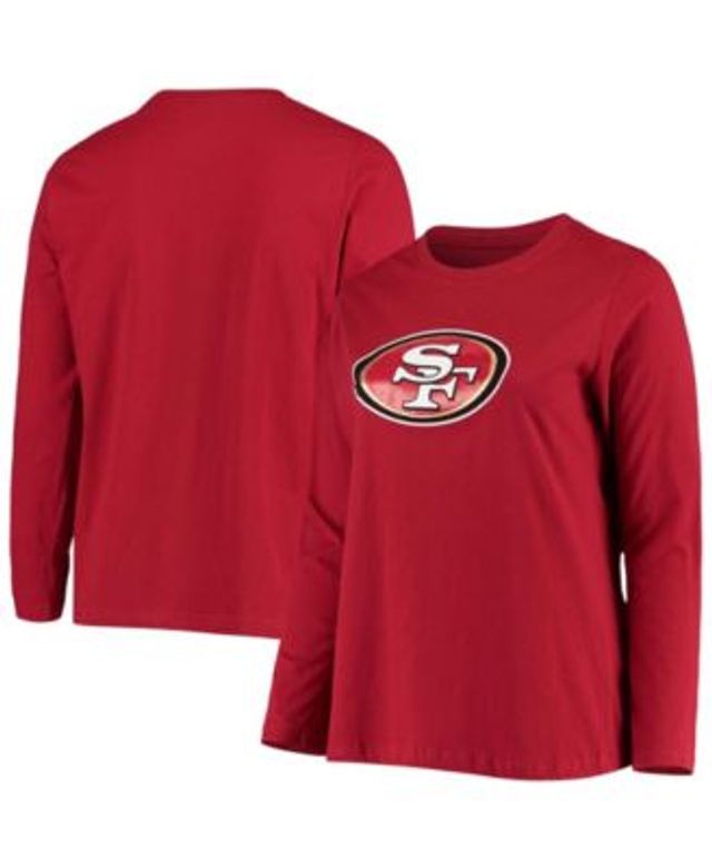 Women's Fanatics Branded Scarlet/Black San Francisco 49ers Ombre Long Sleeve T-Shirt Size: Extra Small