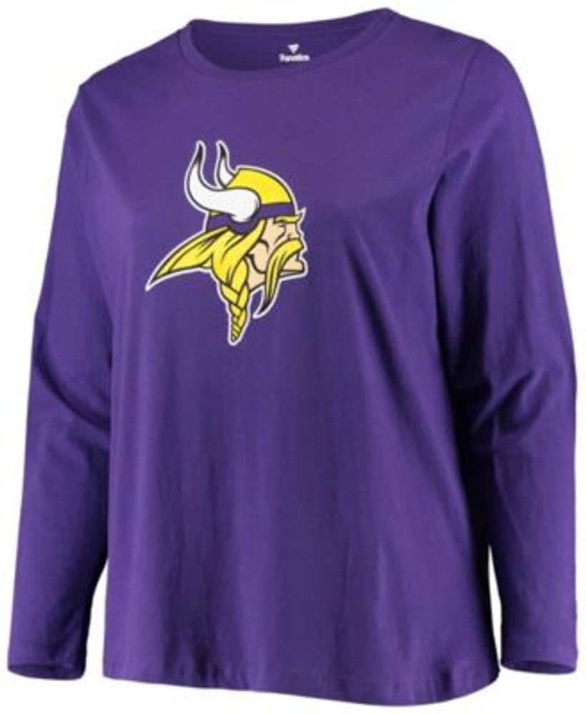 Fanatics Women's Branded Purple, White Minnesota Vikings Ombre Long Sleeve  T-shirt