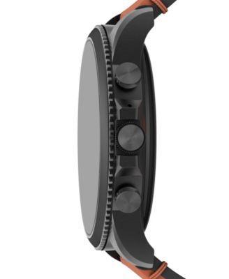 Men's Gen 6 Brown Leather Strap Smartwatch 44mm