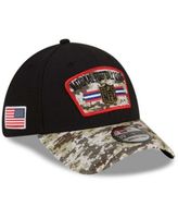 Men's New Era Black/Camo Minnesota Vikings 2021 Salute To Service 39THIRTY  Flex Hat