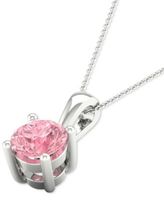 Lab-Grown Pink Diamond Solitaire Necklace