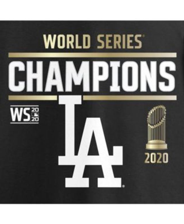 Youth Los Angeles Dodgers Fanatics Branded Black 2020 World Series Champions  Signature Roster T-Shirt