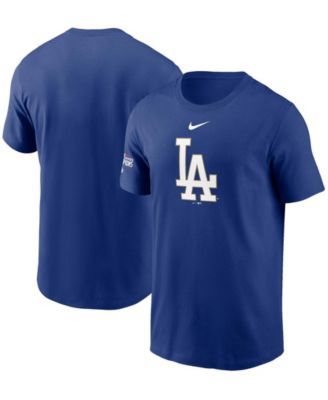 Los Angeles Dodgers Stitches Cooperstown Collection Wordmark V-Neck Jersey  - White