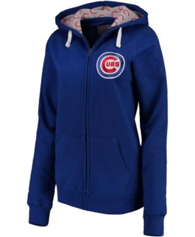 Chicago Cubs Youth All That Full-Zip Hoodie - Royal/Red