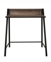 Wood Portable Compact Home Office Desk with Mini Hutch