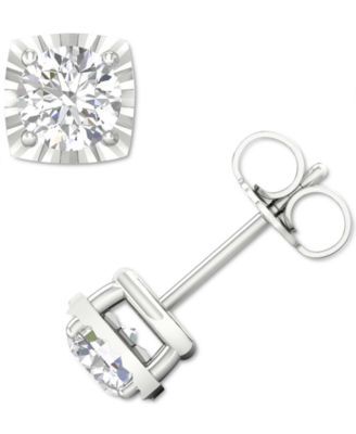 Diamond Enhancer Stud Earrings (1 ct. t.w.) in 14k White Gold