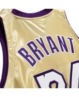 Mitchell & Ness Men's Kobe Bryant Gold-Tone,Purple Los Angeles