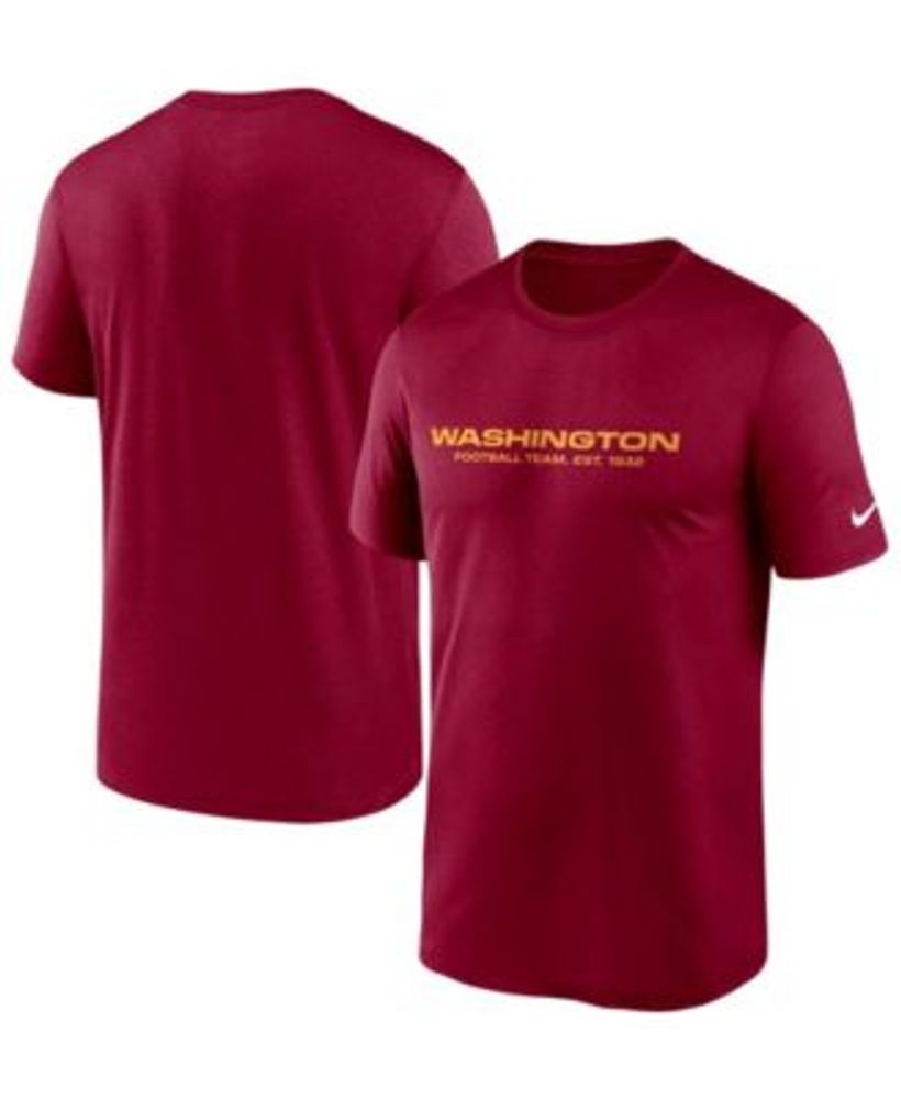 Refried Apparel Men's Burgundy Washington Football Team Upcycled Split  T-shirt