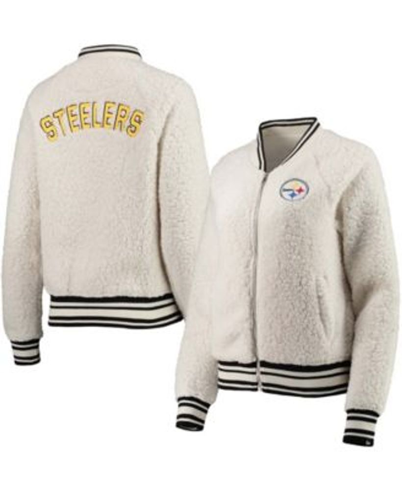 Dick's Sporting Goods New Era Women's Pittsburgh Steelers Sherpa Black  Full-Zip Jacket