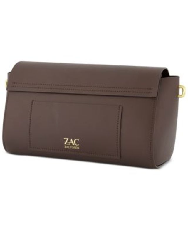 Zac Zac Posen Belay Leather Saddle Bag in Green