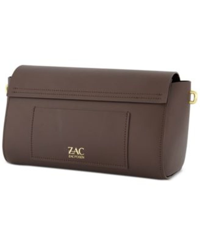 Zac Zac Posen Belay Leather Saddle Bag in Green