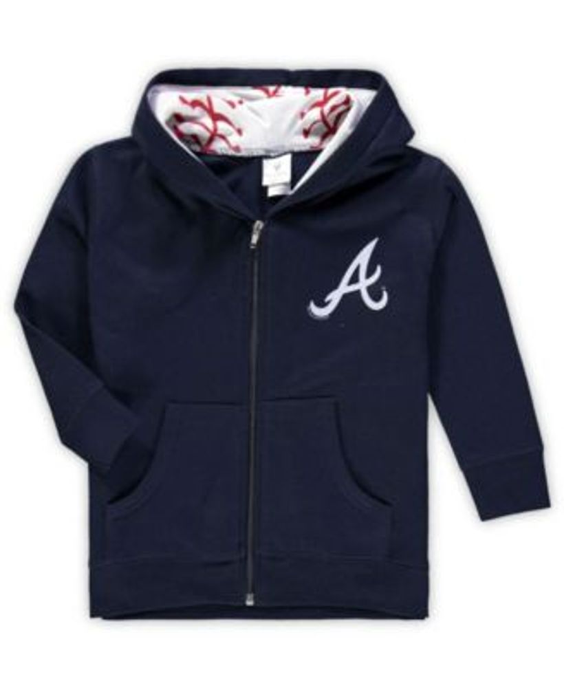 Youth Washington Nationals Red Poster Board Full-Zip Hoodie