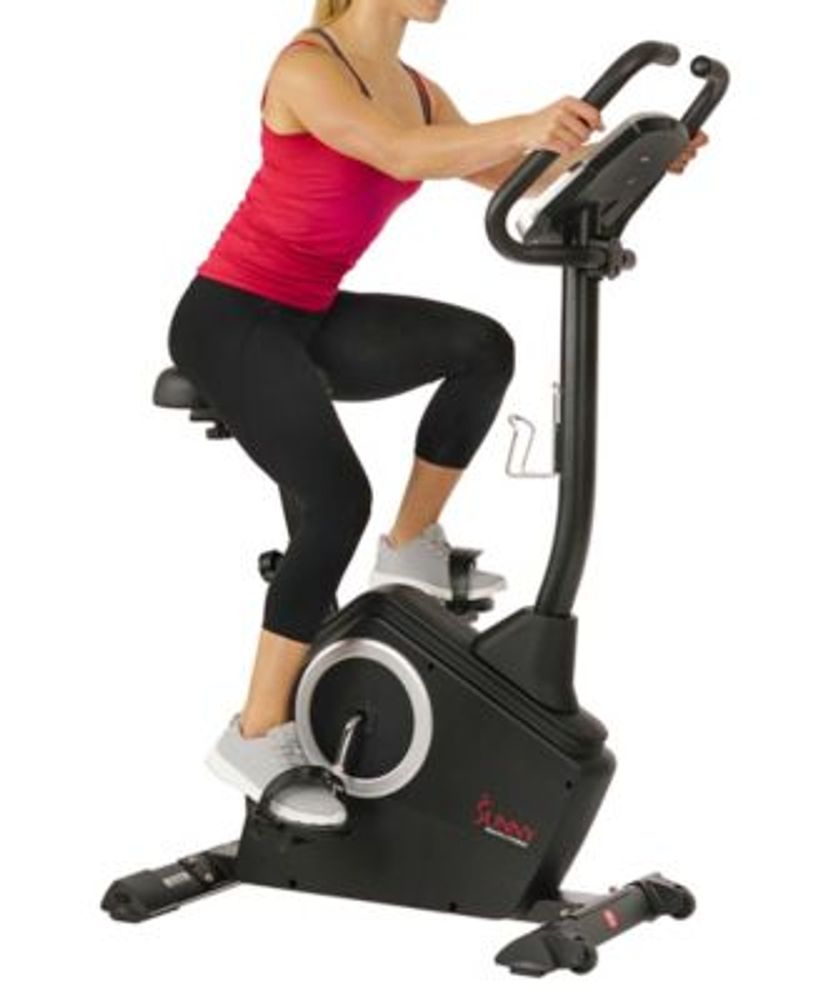 Magnetic Upright Exercise Bike with Programmable Monitor and Pulse Rate Monitoring - SF-B2883