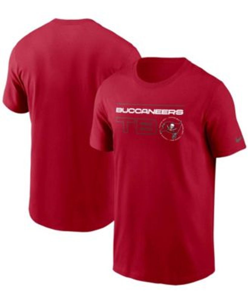 Men's Nike Red Tampa Bay Buccaneers Logo Essential T-Shirt Size: Small