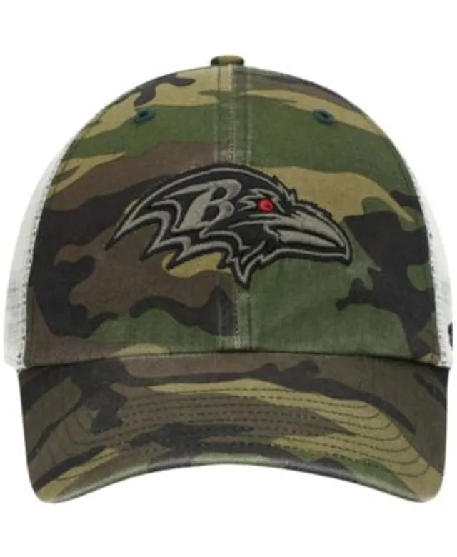 47 Brand Men's Camo Baltimore Ravens Branson MVP Trucker Snapback Hat