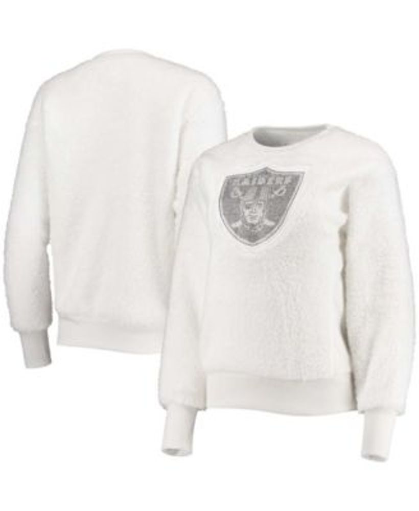 WEAR by Erin Andrews Women's White Philadelphia Eagles Oversized Pullover  Sweatshirt - Macy's